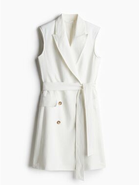 LINEN-BLEND JACKET DRESS